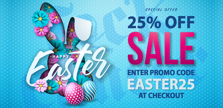 25% Off 3-Day Easter Sale!